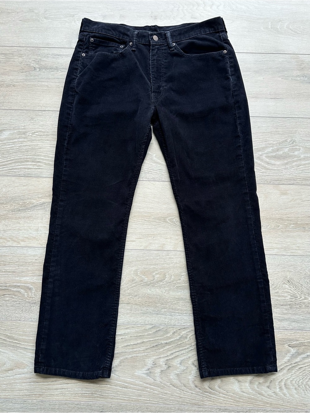 Levi’s 514 Black Corduroy Pants 34x30 Straight Fit Men’s Classic